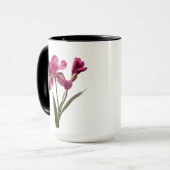 Tasse der hübschen rosa Blume (Vorderseite Links)