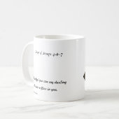 Tasse der hübschen Rose (Vorderseite Links)