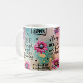 Tasse der Inspiration-Zitate-Keramik (Vorderseite Links)