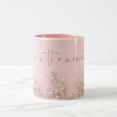 Tasse der inspirierenden rosa Keramik (Mittel)