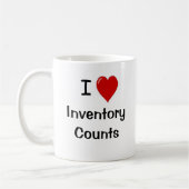 Tasse der Inventurzählung - I Liebe Inventory Coun (Links)
