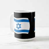 Tasse der israelischen Flagge (Vorderseite Links)