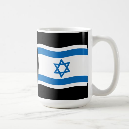 Tasse der israelischen Flagge (Rechts)