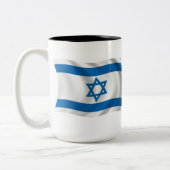 Tasse der israelischen Flagge (Links)