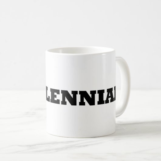 Tasse der Jahrtausendgeneration (VorderseiteRechts)