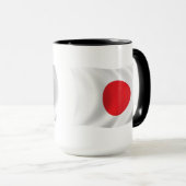 Tasse der japanischen Flagge (VorderseiteRechts)