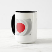 Tasse der japanischen Flagge (Vorderseite Links)