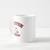 Tasse der Kaffeemaschine - Motivierend Kaffeeliebh (Vorderseite Links)