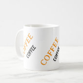 Tasse der Kaffeemotivation (Vorderseite Links)