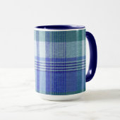 Tasse der karierten Keramik (VorderseiteRechts)