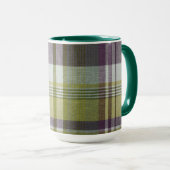 Tasse der karierten Keramik (VorderseiteRechts)