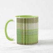 Tasse der karierten Keramik (Links)
