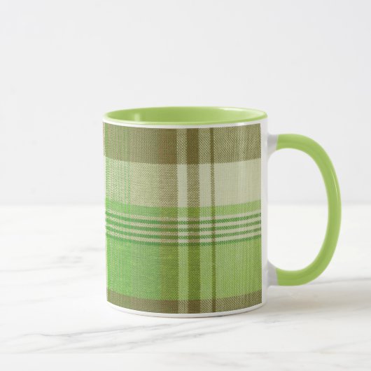 Tasse der karierten Keramik (Rechts)