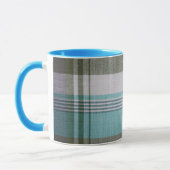Tasse der karierten Keramik (Links)