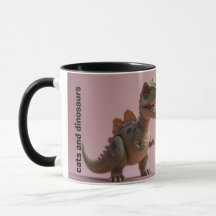 Tasse der Katzen und Dinosaurier