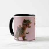 Tasse der Katzen und Dinosaurier (Vorderseite Links)