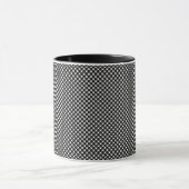 Tasse der Keramik abstrakter optischer Punkte (Zentrum)