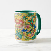 Tasse der Keramik asiatischer Blume (VorderseiteRechts)
