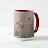 Tasse der Keramik Stag und Enten (VorderseiteRechts)