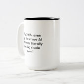 Tasse der KI-Pflanze | Funny Tech Nature Geschenk (Vorderseite Links)