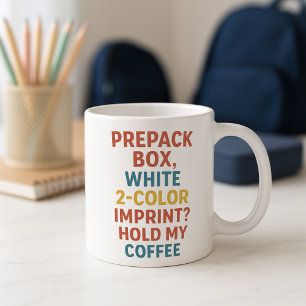 Tasse der Kinderbetreuung; Vorpackbox halten