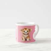 Tasse der Kinderlilie personalisierter Name pink (Vorderseite Rechts)