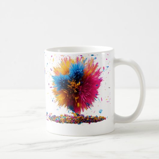 Tasse der klassischen Blumenexplosion - 11 oz (Rechts)
