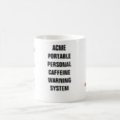 Tasse der Koffeinmood-Warnung (Mittel)