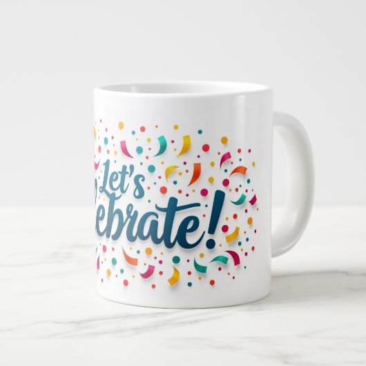 Tasse der Konfetti-Explosion (Vorderseite Rechts)