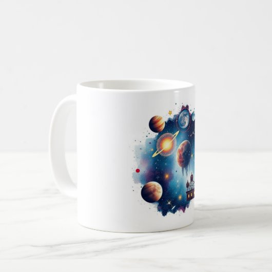 Tasse der kosmischen Keramik - Erforschen Sie das  (Vorderseite Links)