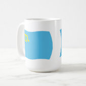 Tasse der Krimtatarflagge (Vorderseite Links)