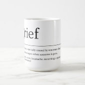 Tasse der Kummerdefinition - Minimalistisches Bere (Mittel)