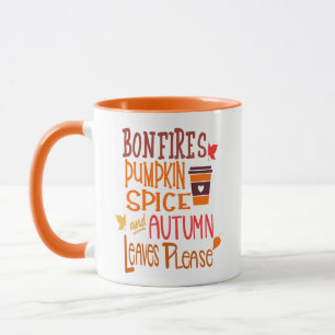 Tasse der Kürbisgewürze
