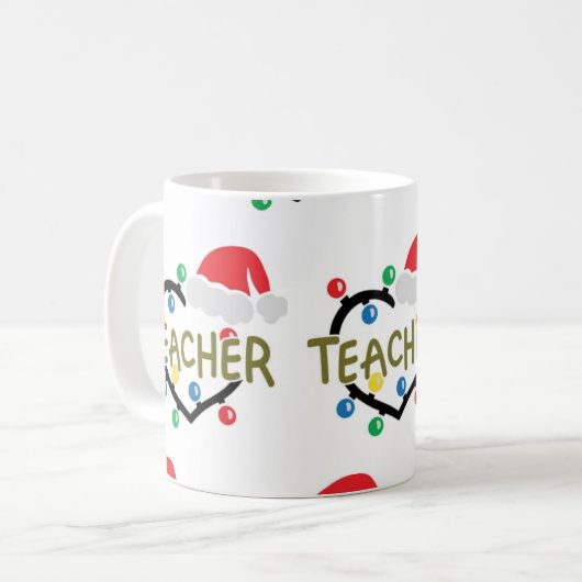 **TASSE DER LEHRER-CHRISTMAS** KAFFEETASSE (Vorderseite Links)