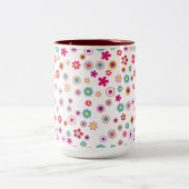 Tasse der leuchtenden geometrischen Blume 2 Tone L (Mittel)