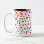 Tasse der leuchtenden geometrischen Blume 2 Tone L (Links)