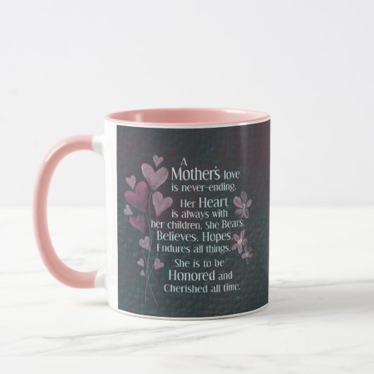 Tasse der Liebe einer Mutter (Links)