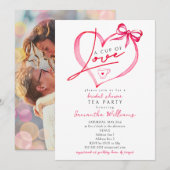 Tasse der Liebe Einzigartiges Skript-Tea-Coffee-Br Einladung (Vorne/Hinten)