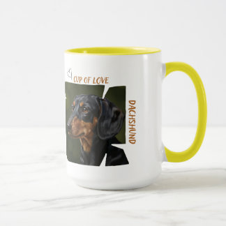Tasse der Liebe Hunde Liebhaber 15 oz Kaffeetasse