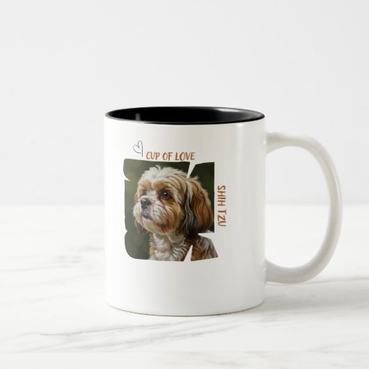 Tasse der Liebe Hunde-Liebhaber Kaffee-Geschenkide (Rechts)