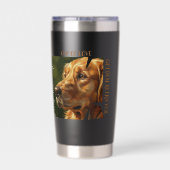 Tasse der Liebe Hunde Liebhaber Thermobecher (Rückseite)