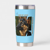 Tasse der Liebe Hunde Liebhaber Thermobecher (Rückseite)