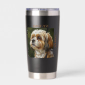 Tasse der Liebe Hunde Liebhaber Thermobecher (Rückseite)