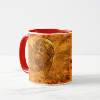 Tasse der Liebe im Herbst