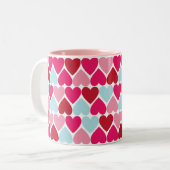 Tasse der Liebe in Hot Rosa (Vorderseite Links)