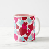 Tasse der Liebe in Hot Rosa (VorderseiteRechts)