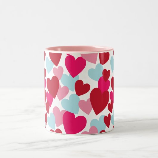 Tasse der Liebe in Hot Rosa (Mittel)