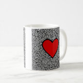 Tasse der Liebe mit Doodle (VorderseiteRechts)