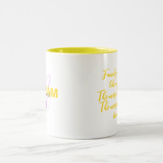 Tasse der Liebe mit Name & Modern Initial & Quote (Mittel)
