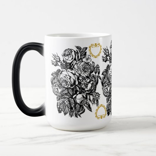 Tasse der Liebe Schwarz/Weiß (Links)
